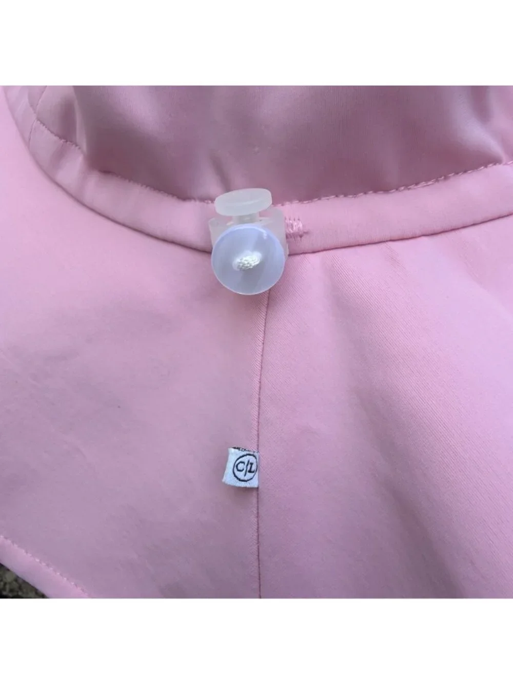 Caden Lane Solid Sun Hat Toddler Large 2T-3T Adjustable UPF 50 Light Pink Beach